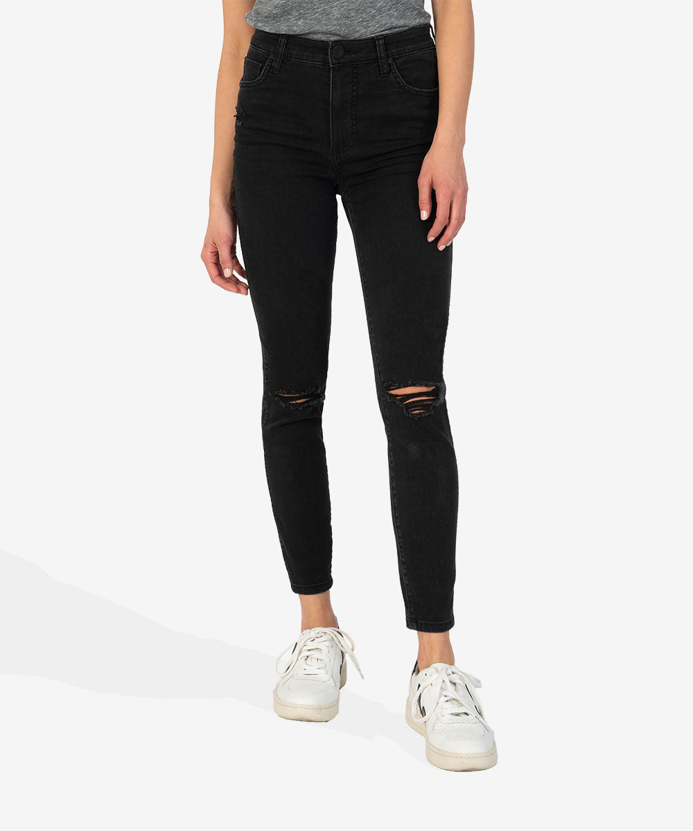 Image of Connie High Rise Fab Ab Slim Fit Ankle Skinny (Prospective Wash)