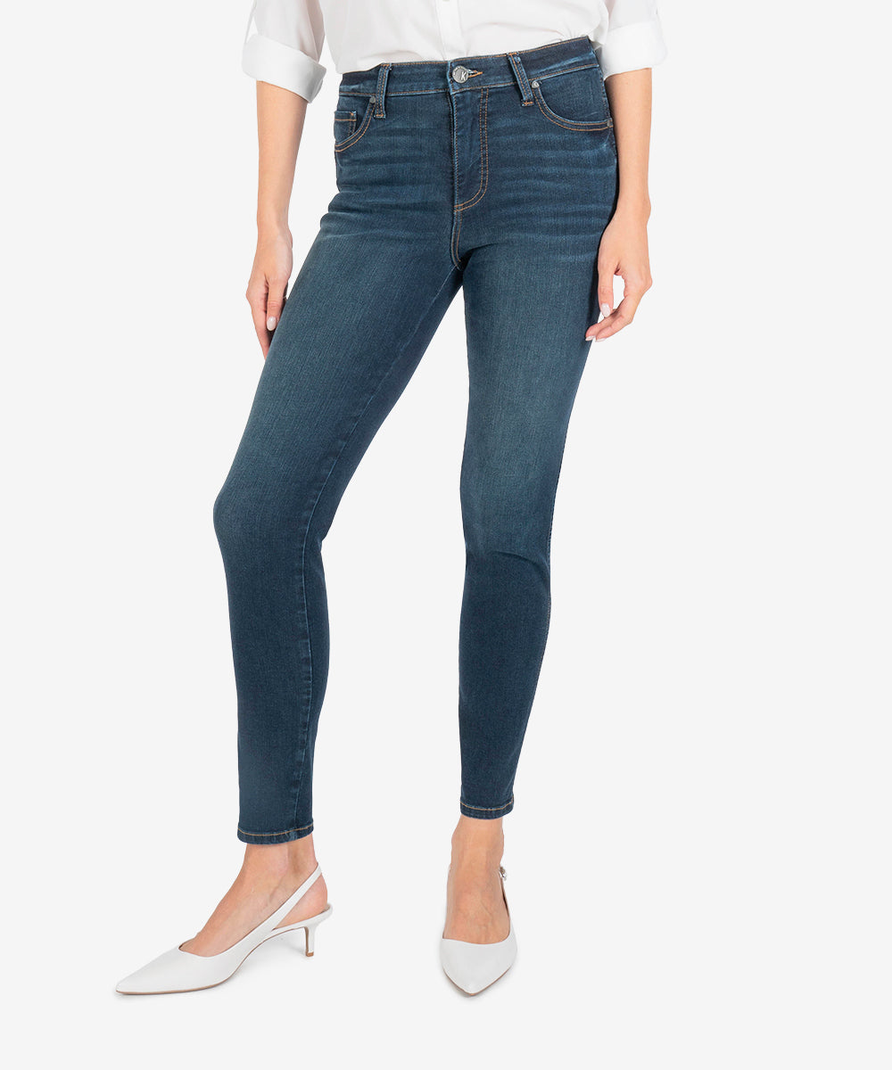 Diana High Rise Fab Ab Relaxed Fit Skinny (Grateful Wash)