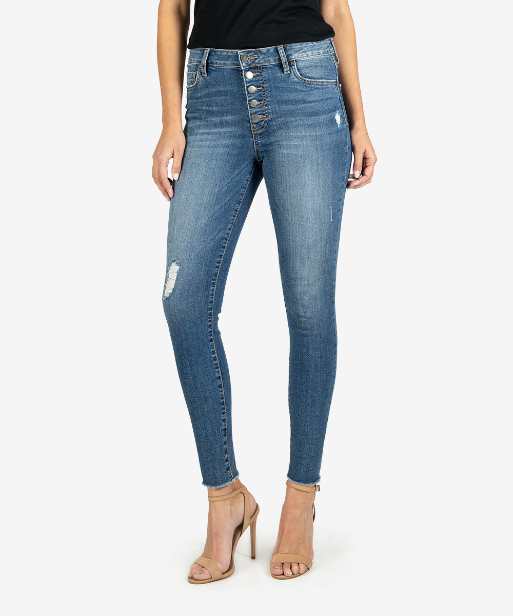 kut from the kloth connie skinny ankle jeans