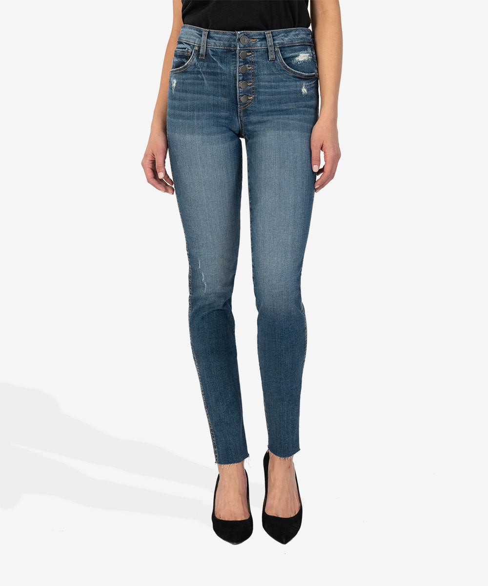Image of Mia High Rise Fab Ab Slim Fit Skinny (Persuance Wash)