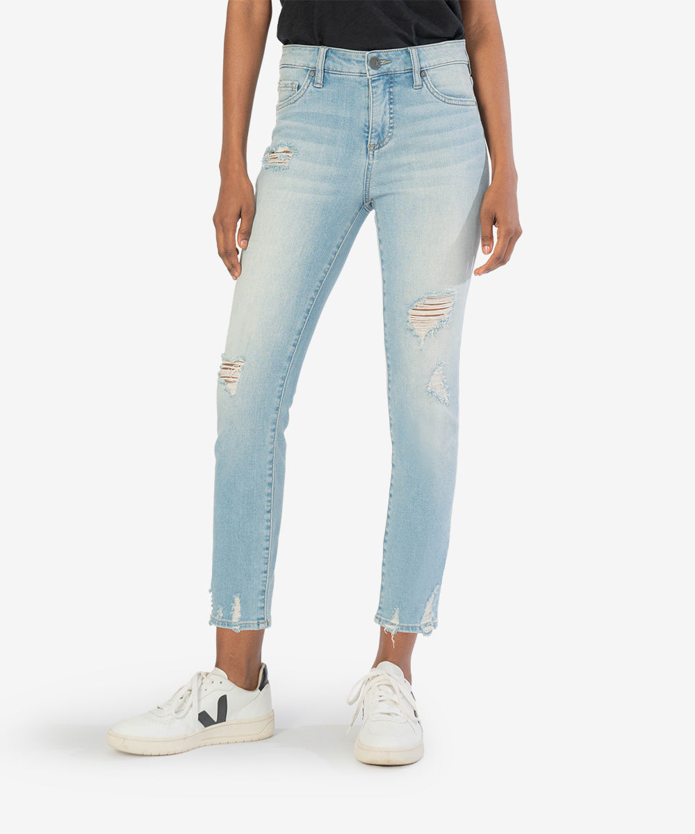 Image of Reese High Rise Fab Ab Ankle Straight (Concise Wash)