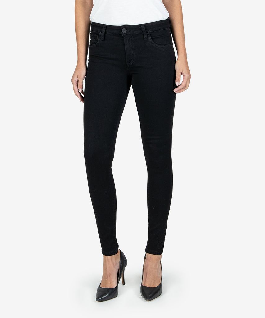 Diana Mid Rise Relaxed Fit Skinny, Exclusive (Black) - Kut from the Kloth