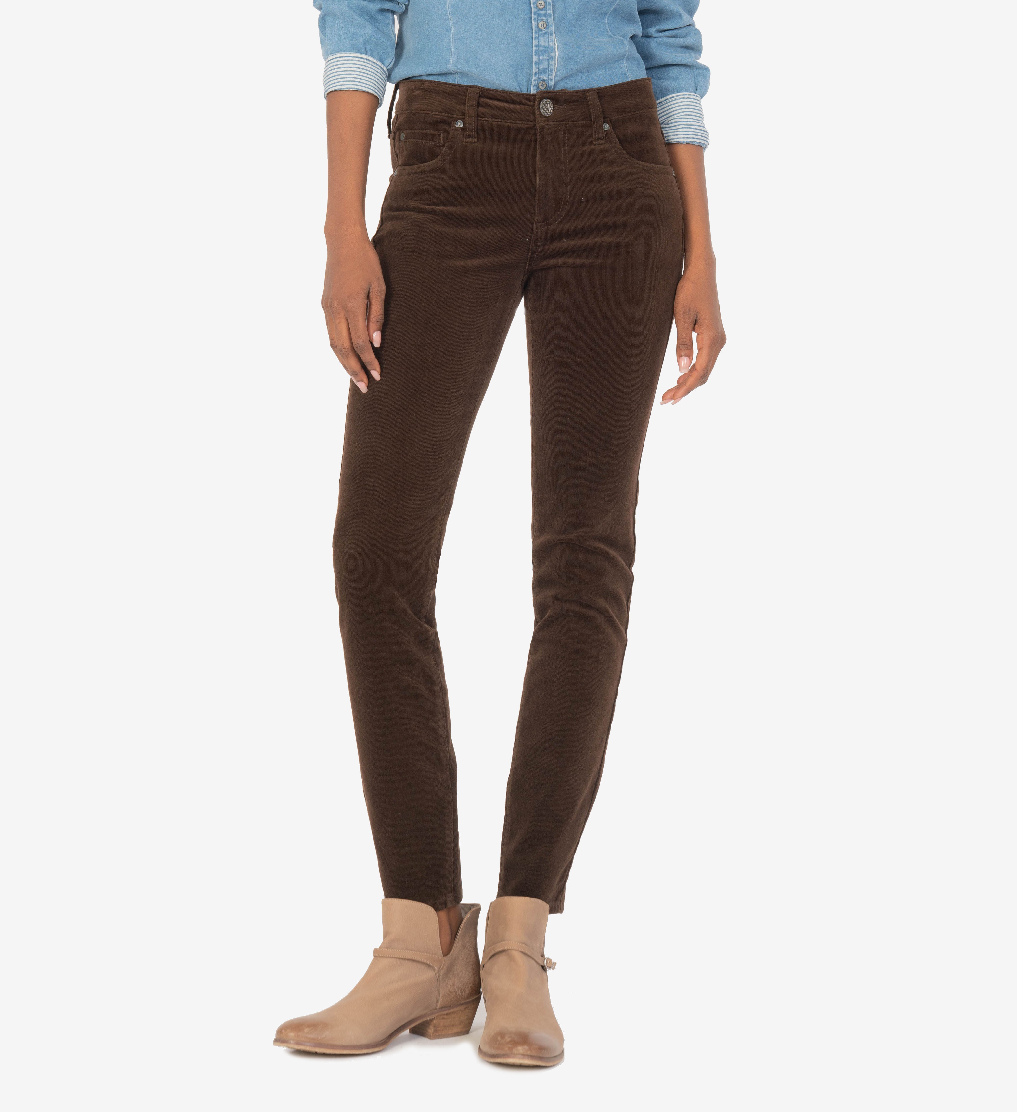 Image of Diana Corduroy Relaxed Fit Skinny (Brownie)