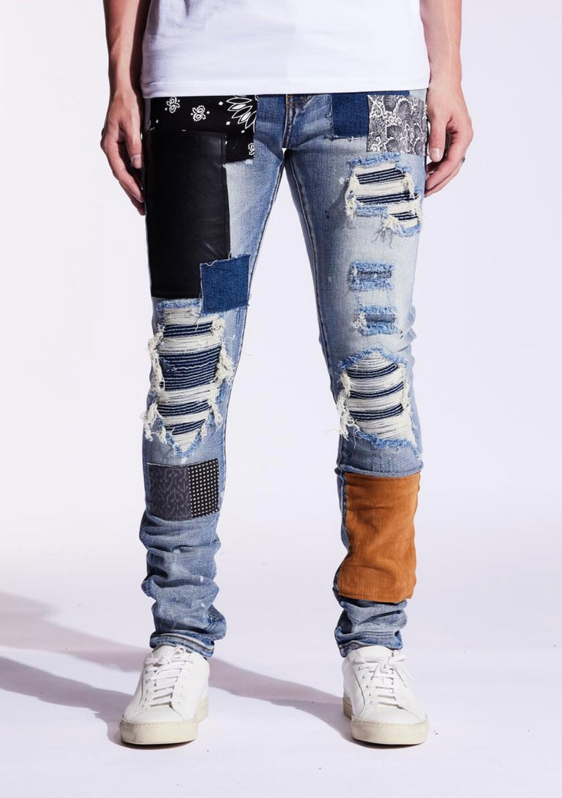 loyaliteit Vul in Raak verstrikt Embellish NYC Scavenger Rip & Repair Jeans (116) – Era Clothing Store