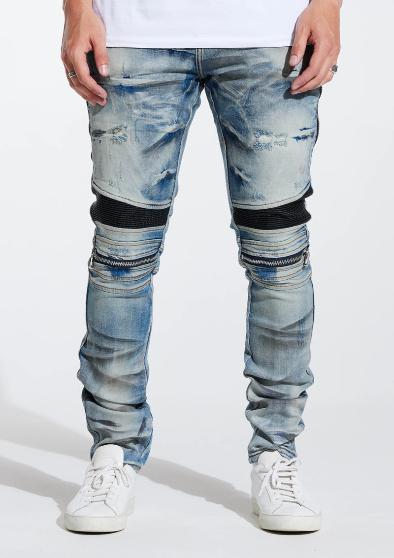 Embellish NYC Sunny Biker Blue Jeans (122) Era Store