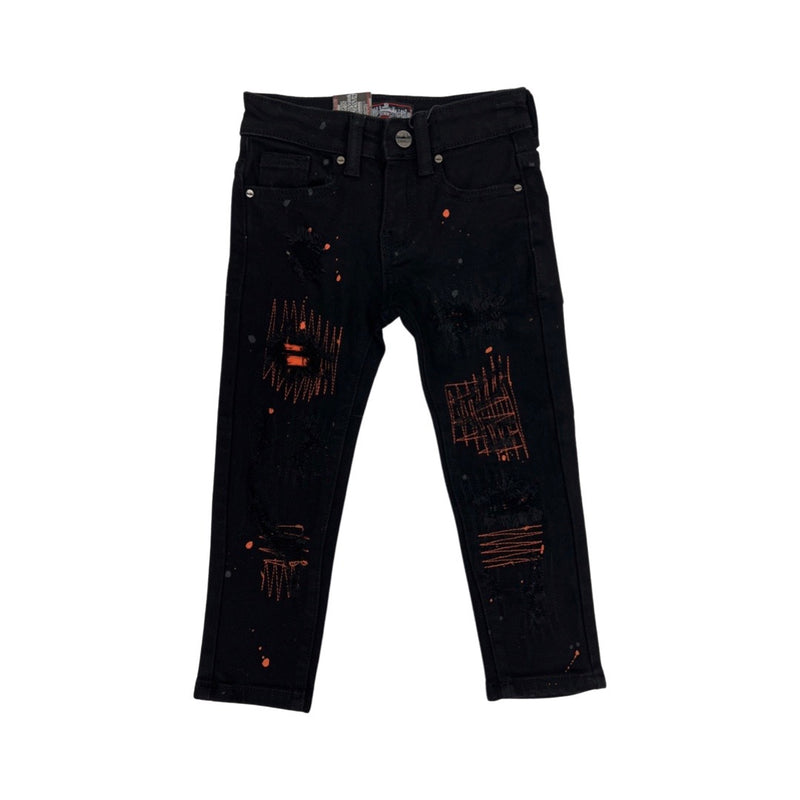 Opsplitsen Aap rivier Kids Denimicity Patched Jeans (Orange) – Era Clothing Store