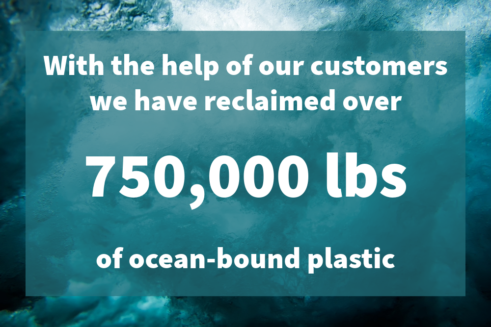 750k lbs ocean-bound plastic reclaimed