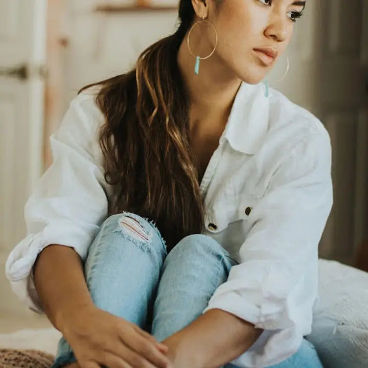 San Jose Turquoise & Gold Earrings