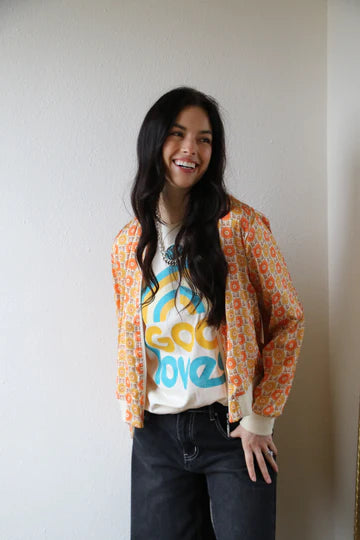 Sunshine Daisy Bomber Jacket