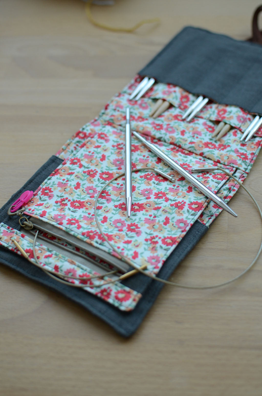 Travel knitting needle holder that carries all your knit necessities ...