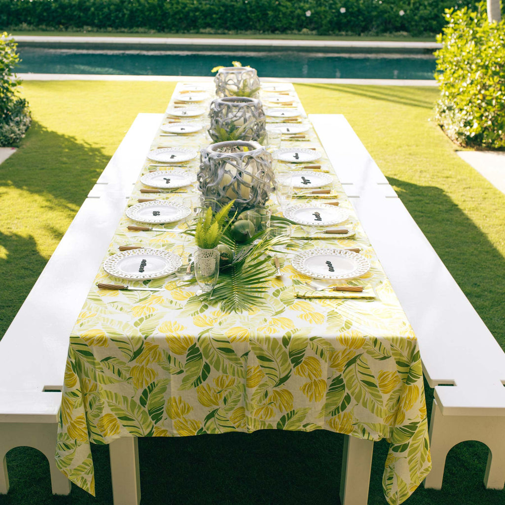 Rectangular Tablecloth Hanalei White – Aloha Marina