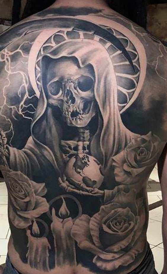 Tatouage Dos Santa Muerte