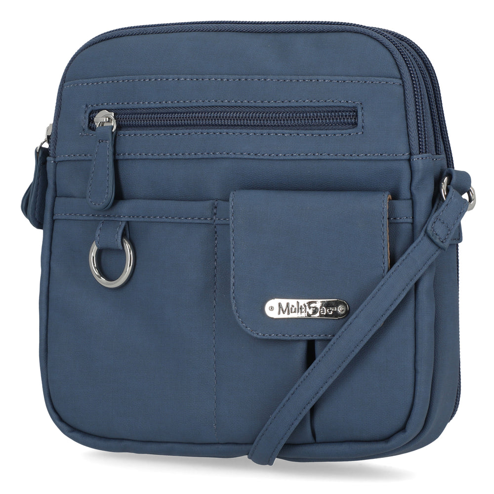 Multisac Zippy Solid 3-Compartment Crossbody Bag