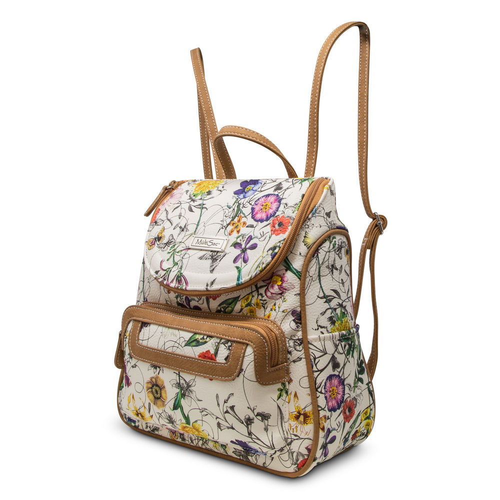 MultiSac Multiple Compartment Women's Adele Backpack Floral New With Tag