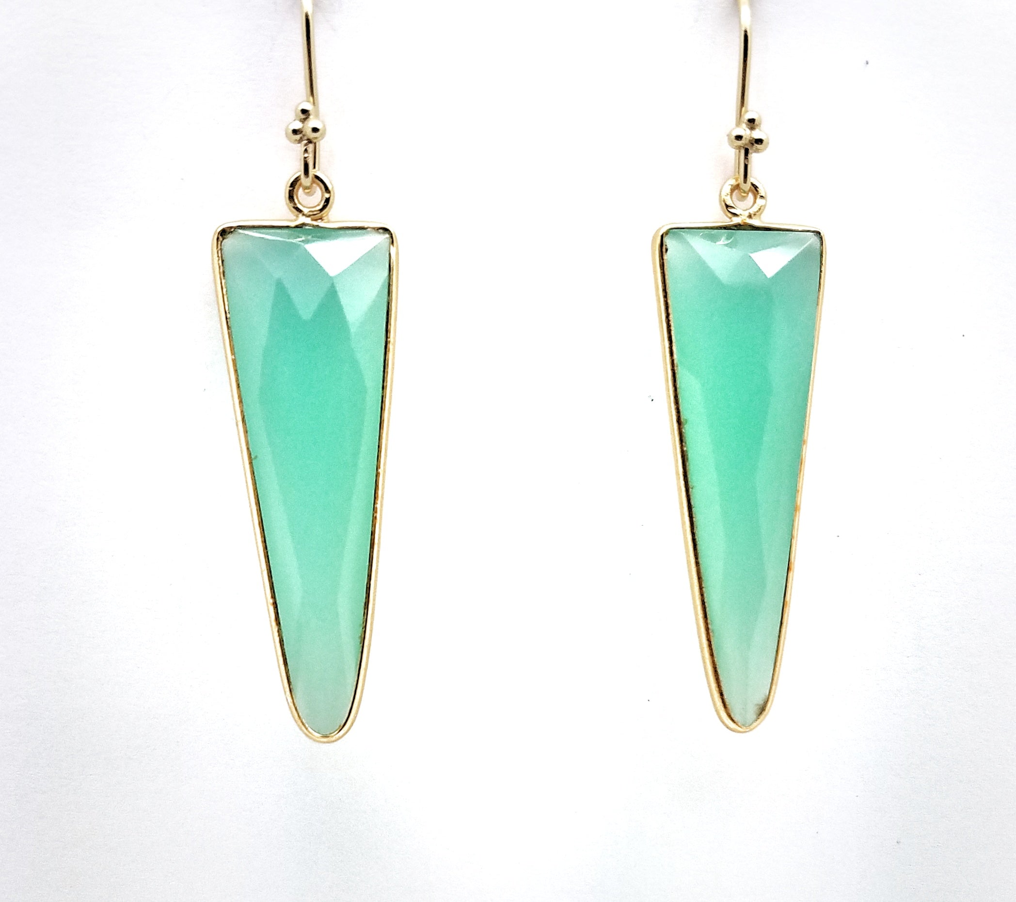 Posh Rocks - Rockstar Triangle Teardrop Earrings - Ray of Light Natural Beauty