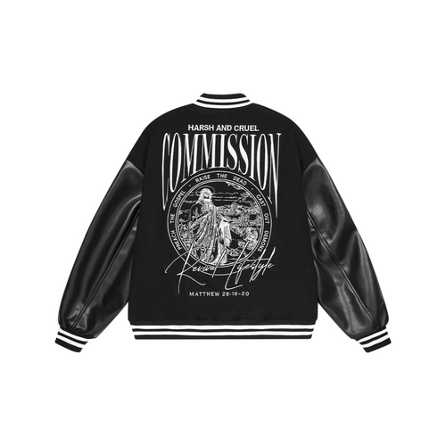 Leather Embroidered Varsity - Ready to Wear