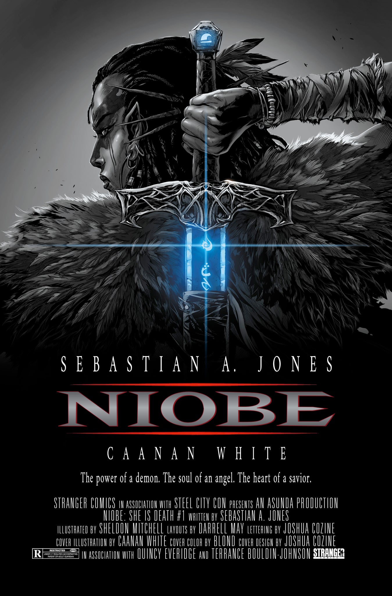 Niobe: She is Death #1 Blade Homage Spot Color Set