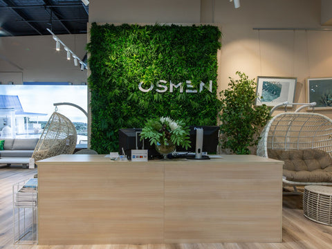 Interior view of OSMEN Outdoor Furniture Store