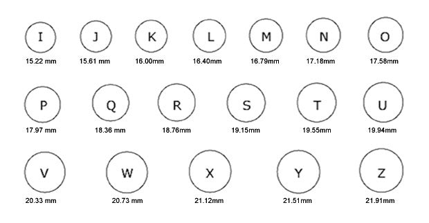 Ring Sizer Chart – Forgiven Jewelry