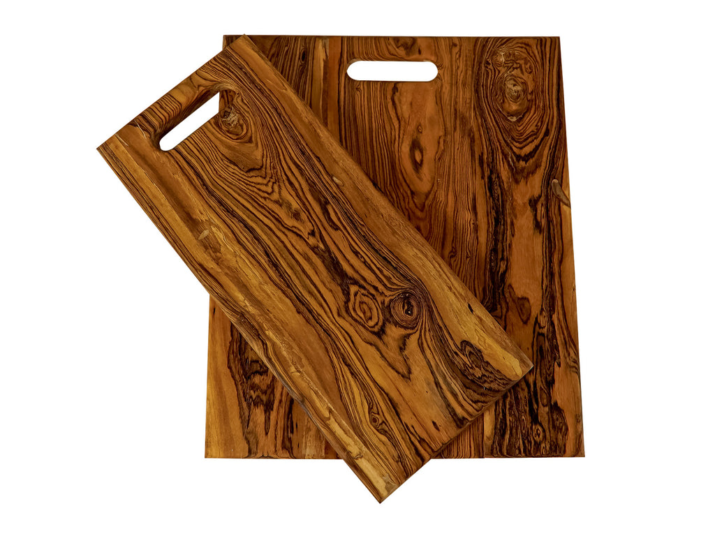 Wooden Cutting Board Natural Set – d'artesano