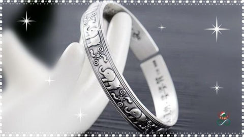 Bracelet Vintage ’Elephant’ en Argent Sterling 925