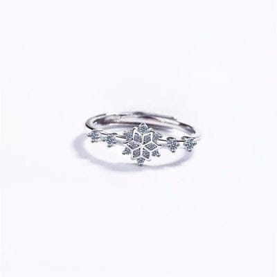 Anneau ’Inspiration de l’Hiver’ Taille Ajustable - bague en Argent