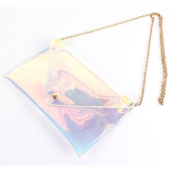 iridescent clutch