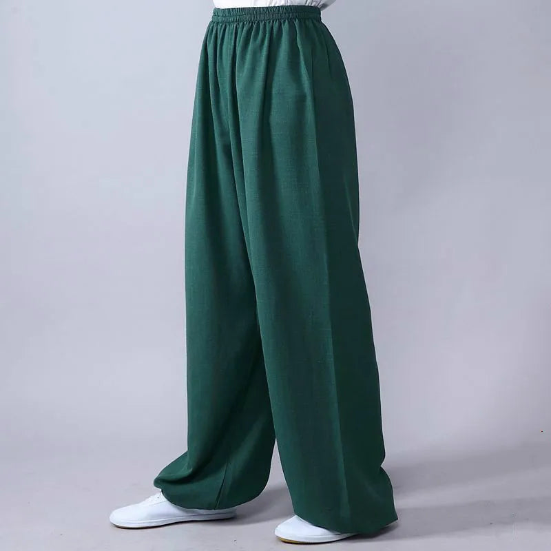 Thick Cotton Tai Chi Kung Fu Pants Shaolin Wushu Martial Arts Wing Chun Trousers Martial Arts Pants Yoga Pants Tai Chi Pants