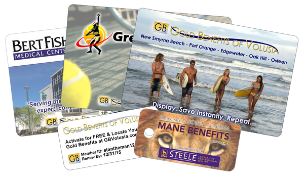 Gold Benefits Card Collage