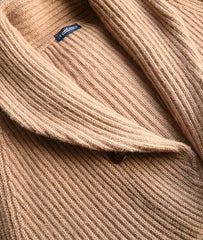 Camelhair Shawl Collar Cardigan