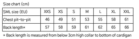 Size chart Regalia