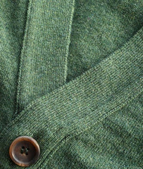 Super Geelong Sleeveless Cardigan Green