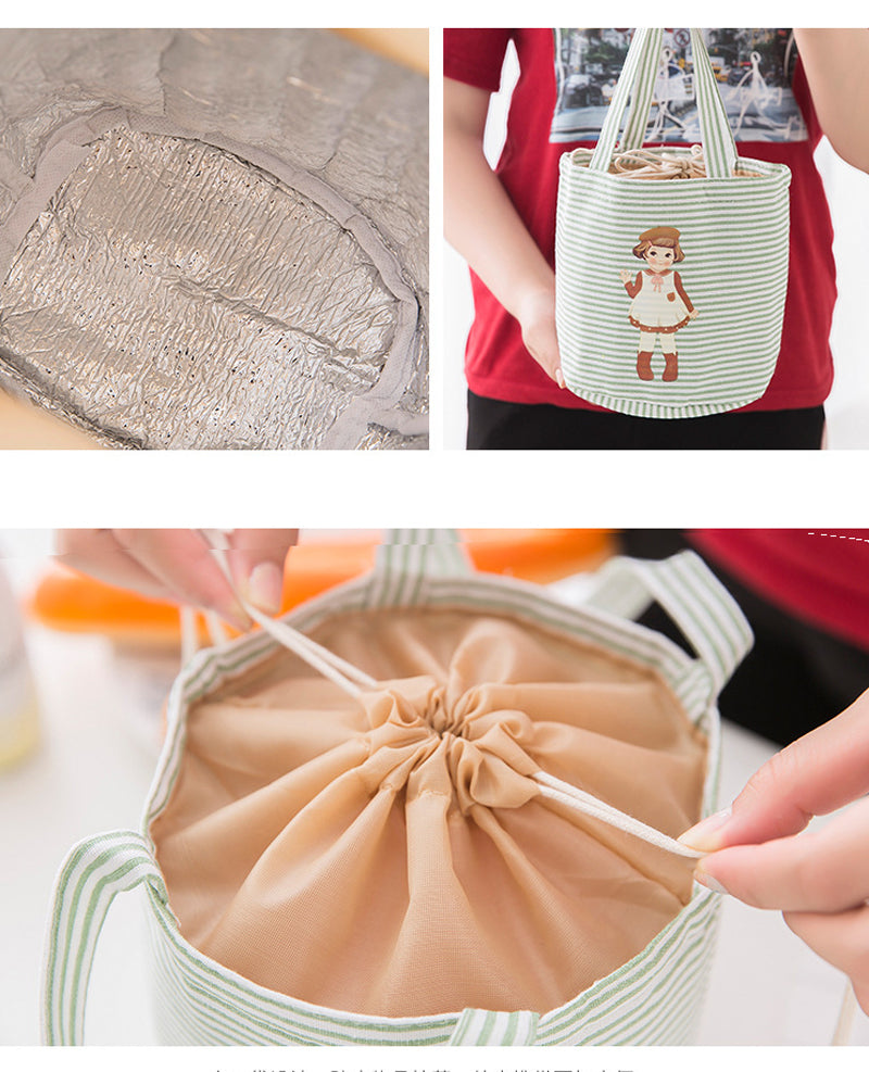 drawstring lunch bag