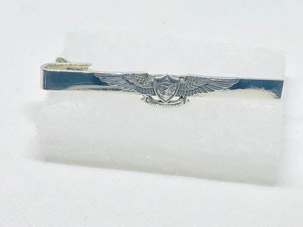 Short Silver-Tone Sailor's Hook Tie Clip, In stock!