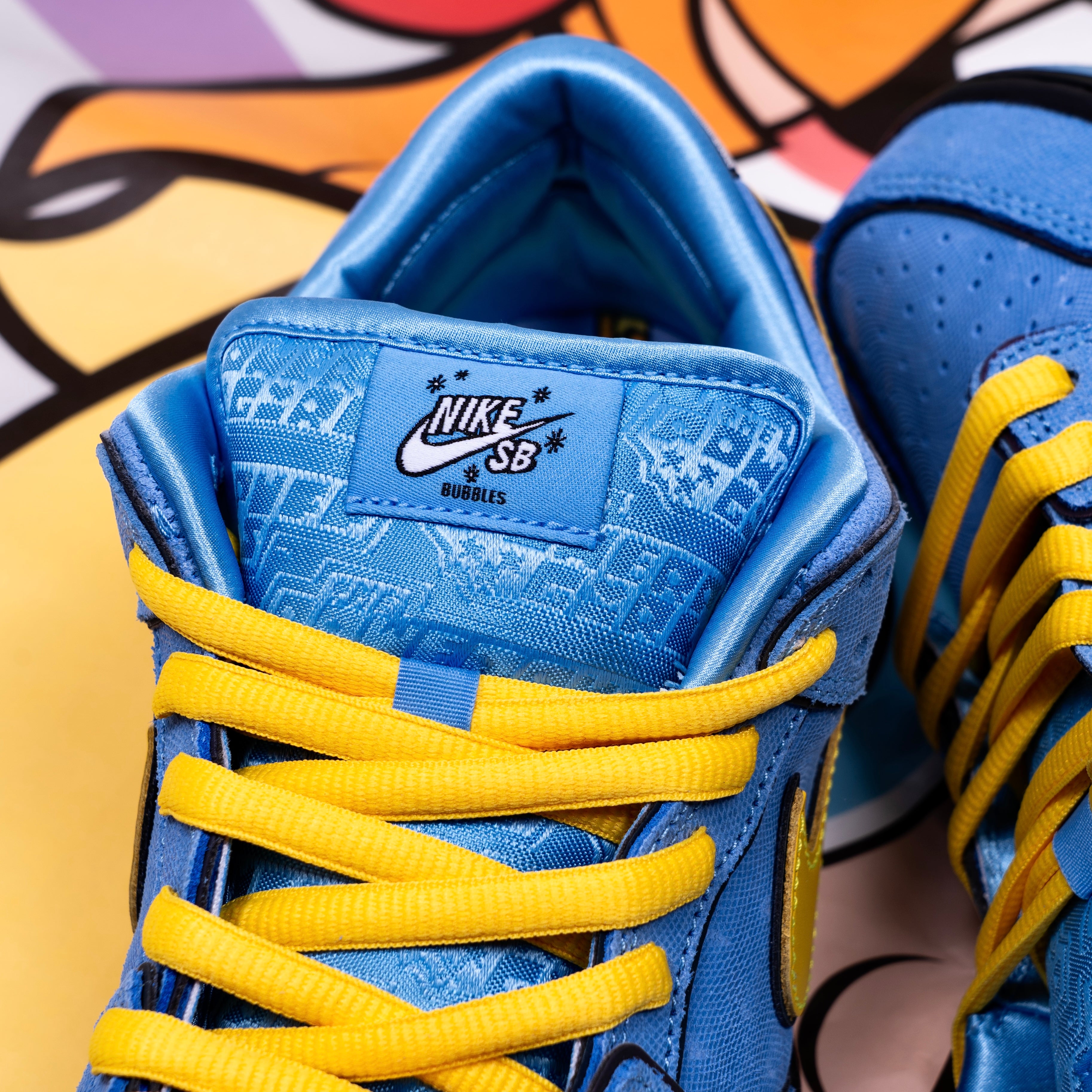 Nike SB Blue Powerpuff Dunk Bubbles