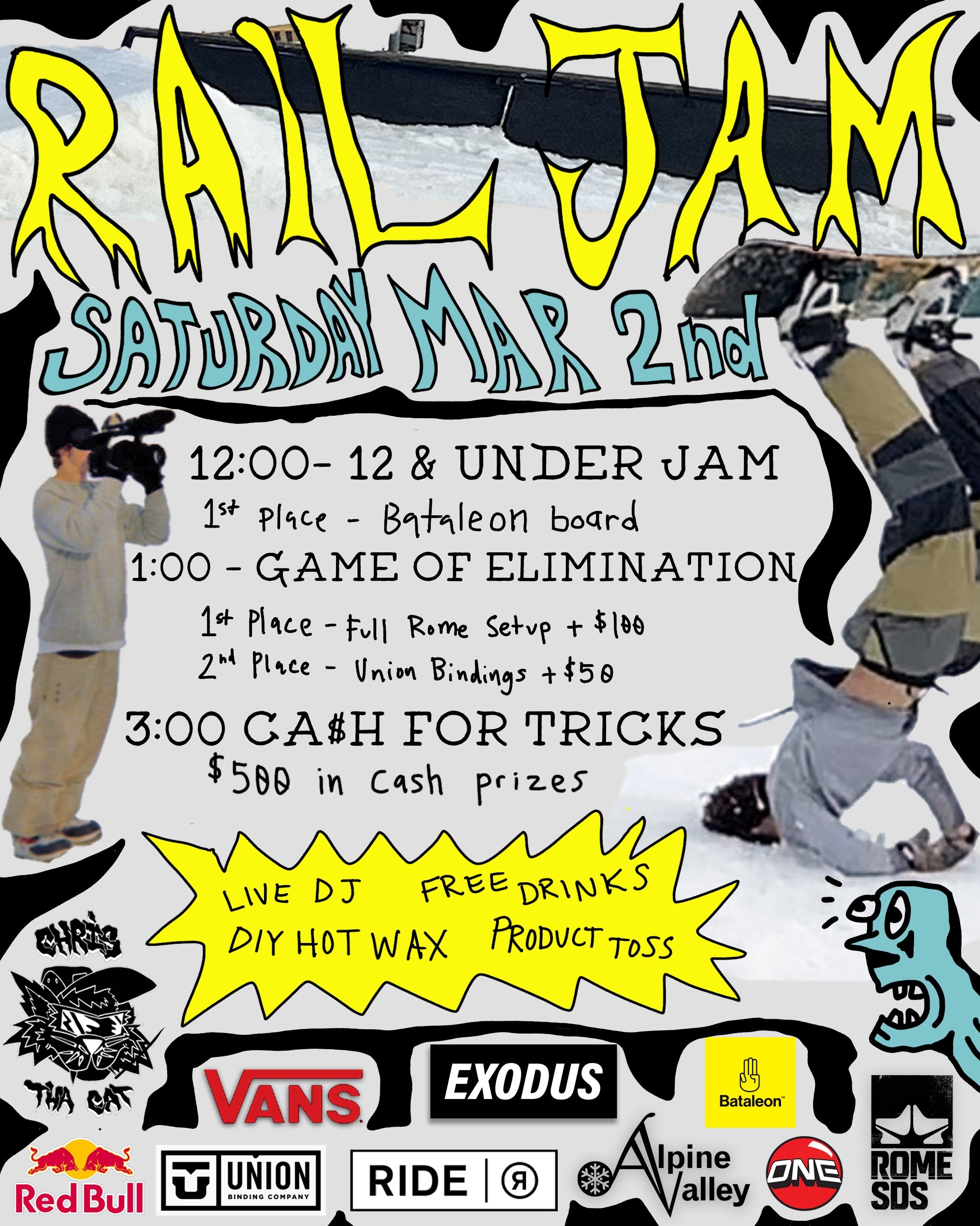 EXODUS X ALPINE Snowboard RAIL JAM FLYER