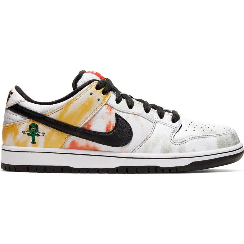 nike sb dunk low pro qs black orange flash