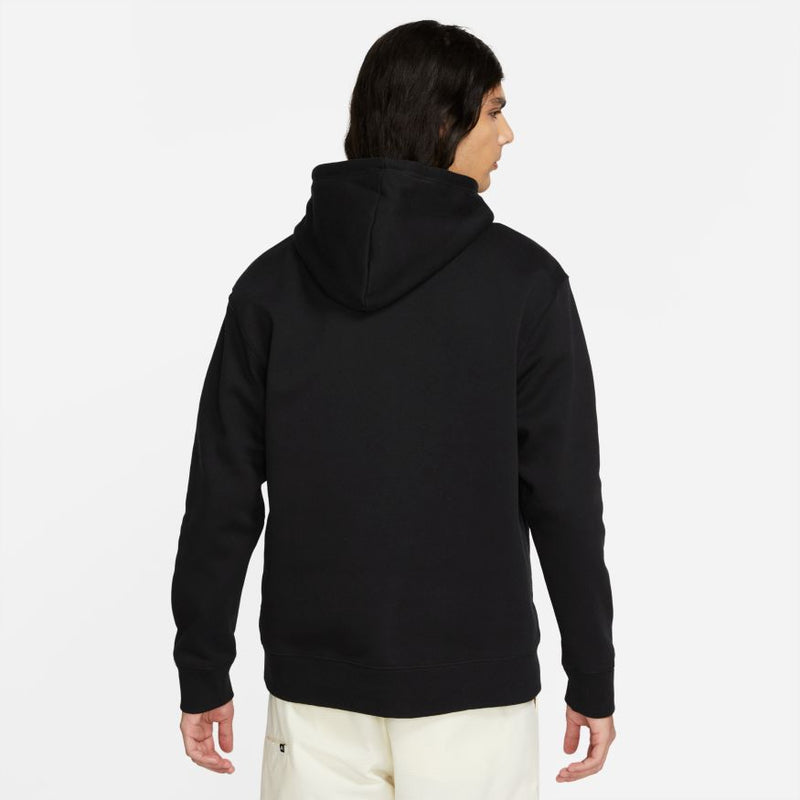 Nike SB Llama Fleece Pullover Skate Hoodie - Black/Coconut Milk ...