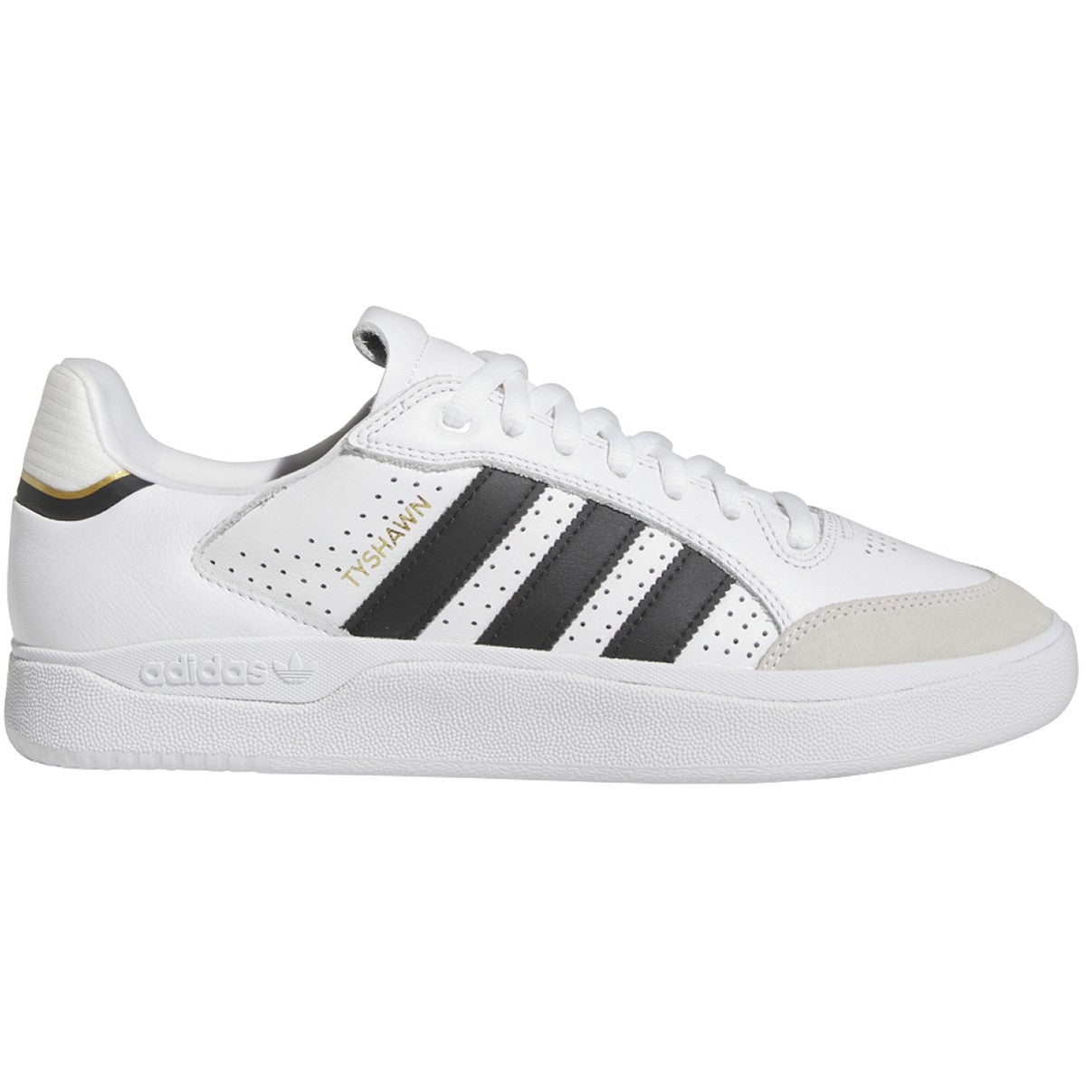 Adidas Tyshawn Skate Shoe - Black/Black/Gold