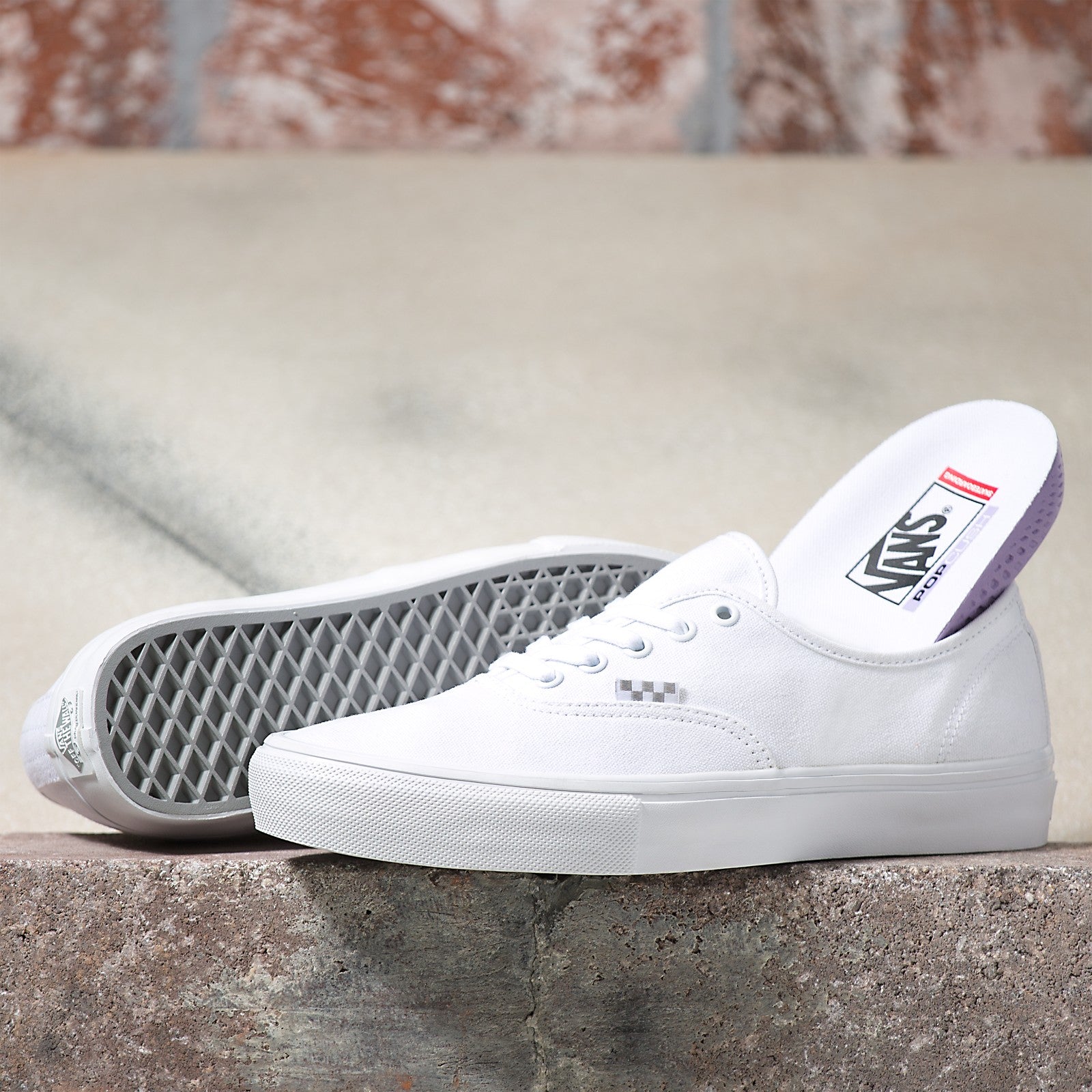 Vans Authentic Pro Skateboard Shoe - Port/Gum