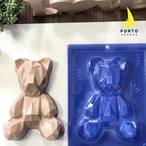 Geometric Bear 3-Part Chocolate Mold