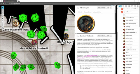 Roll20 Kampfkarte