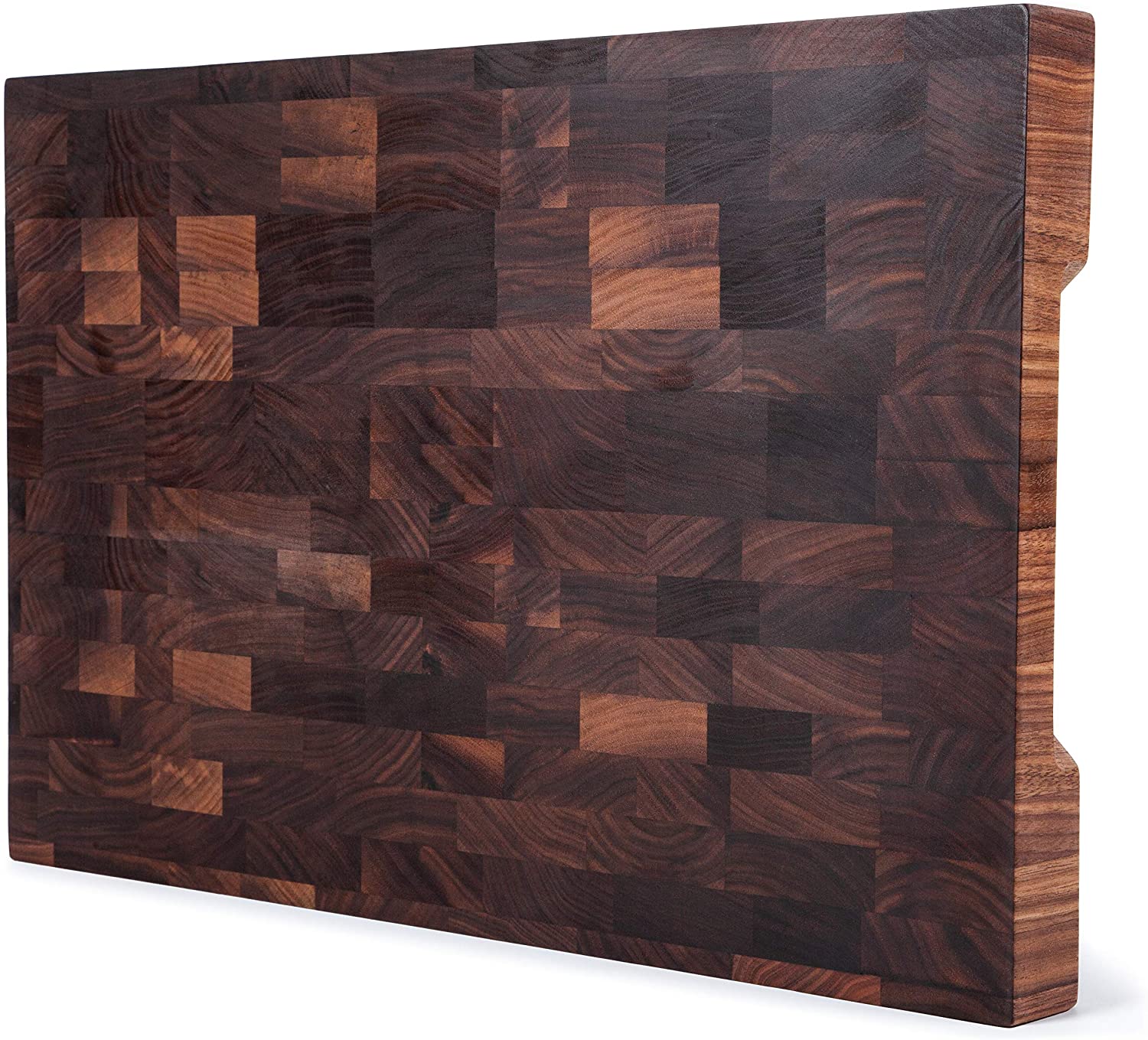 18x12x1.5'' End Grain Walnut Cutting Board with Handles - Mevell.com product image