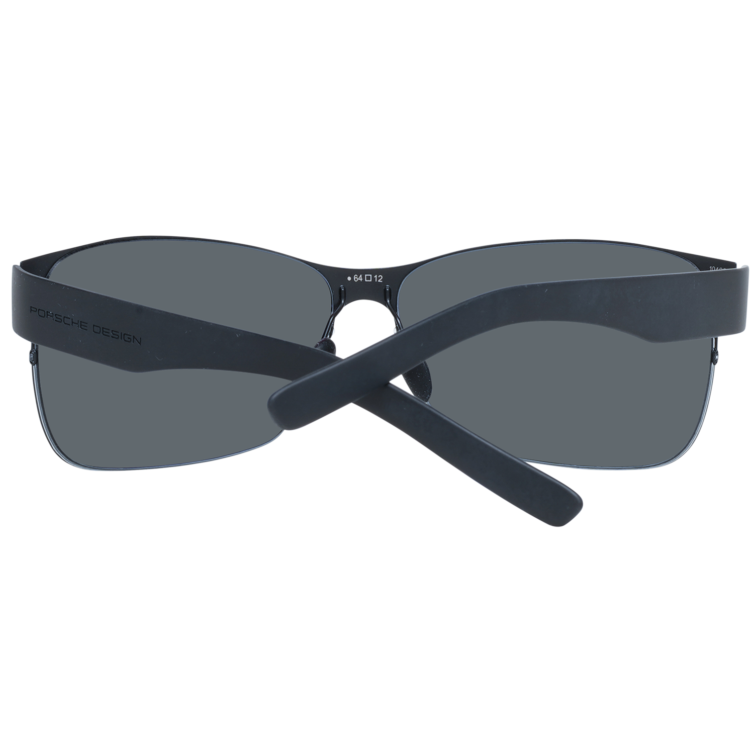 Porsche Design Sunglasses Unisex Black Rectangle P8582 E 64