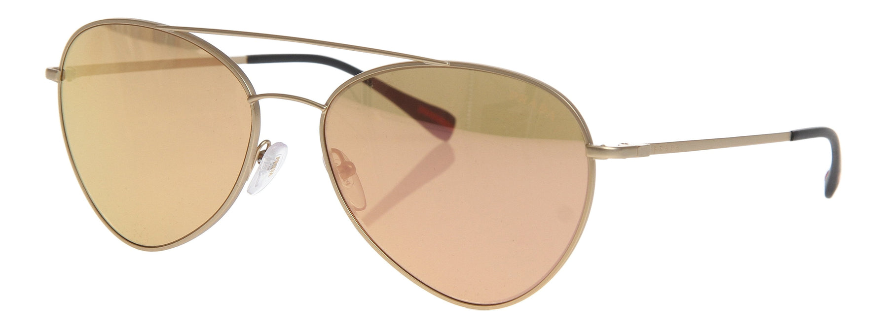 Prada Sport Linea Rossa 0PS50SS 1BK6Q2 Sunglasses Men Gold Brown Pink Mirror