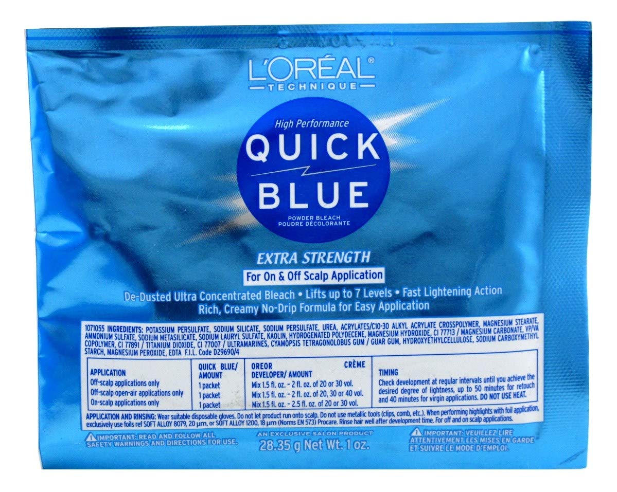 10. L'Oreal Quick Blue Powder Bleach - wide 4