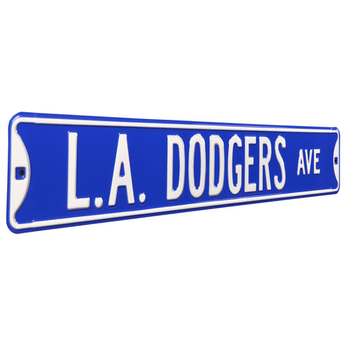 Authentic Street Signs 94044 12 in Dodgers Primary Cut Out Steel Logo