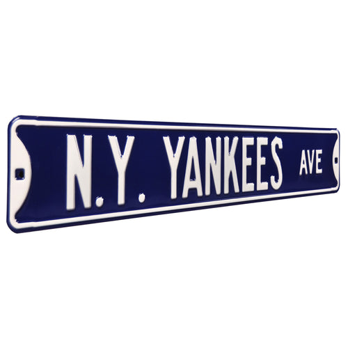 New York Yankees - PINSTRIPE ALLEY - Embossed Steel Street Sign