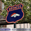 Denver Broncos Steel Route Sign