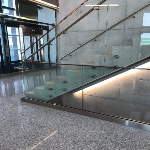 Glass Stair Hand Railing